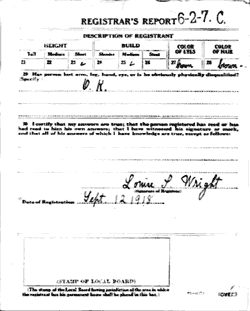 Domenico Ditoto, WWI Draft Registration Card