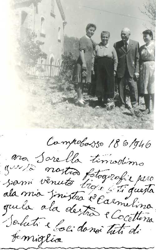 Antonio Di Tota, with wife and 2 daughters (1946)