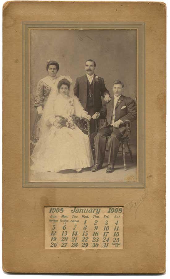 Domenico Ditoto & Anna Orsatti (1908 Wedding Portrait)